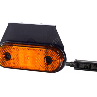Obrysówka LED LD 650 z uchwytem i zaciskiem, pomarańczowa, 12/24V