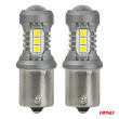 Żarówki LED STANDARD BA15S P21W 3030 15SMD białe 12V 24V AMIO-05000 - 2