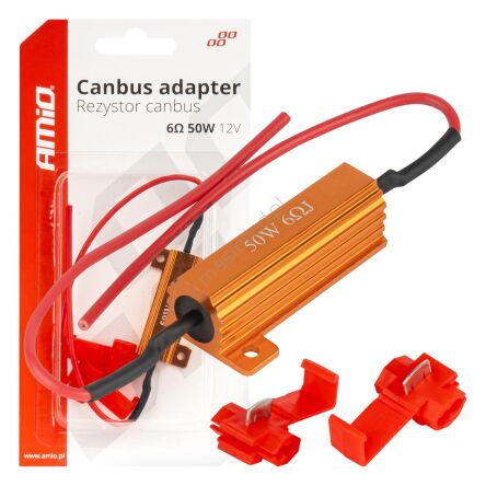 Rezystor CANBUS opornik do żarówek LED 6ohm 50W AMIO-04094