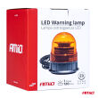 Lampa ostrzegawcza błyskowa kogut 39 LED magnes R65 R10 12V 24V W02m AMIO-02300 - 10
