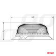 Lampa ostrzegawcza błyskowa mini kogut 18 LED śruby niska R65 R10 12V 24V W213bl AMIO-02927 - 7