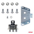 Klakson sygnał dźwiękowy komplet 2 szt. czerwone 125 mm 12V AMIO-04075 - 4