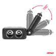 Rozdzielacz gniazda zapalniczki z ładowarką 2x USB-A 1x USB-C 12V 24V 100W 180° AMIO-04357 - 4