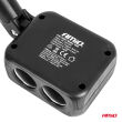 Rozdzielacz gniazda zapalniczki z ładowarką 2x USB-A 1x USB-C 12V 24V 100W 180° AMIO-04357 - 5