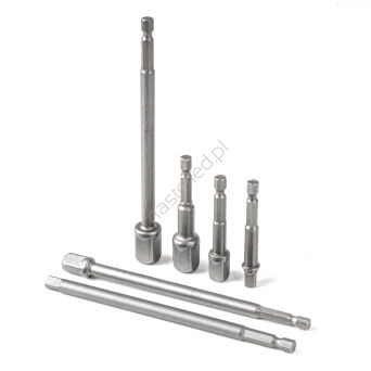 Adaptery redukcje przejściówki do nasadek HEX 1/4" 3/8" 1/2" AMIO-04781