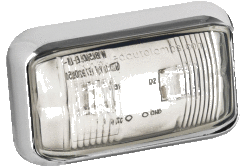 Przednia lampa obrysowa - obudowa chromowa 58CWME