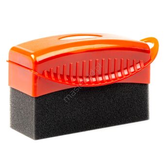Aplikator do opon samochodowych w plastikowej obudowie, miękka gąbka AMIO-03146