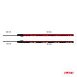 Paski LED do samochodu boczne czerwone 2x30cm 12V AMIO-04576 - 8