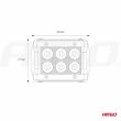 Lampa robocza LED szperacz AWL17 6LED 12V 24V AMIO-02431 - 14