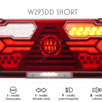 2535A DD L Lampa zespolona tylna W293DD SHORT