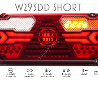 2535A DD L Lampa zespolona tylna W293DD SHORT