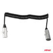 Przewód spiralny naczepy TIR 2x 7 PIN typ N 5m 24V AMIO-04379 - 2