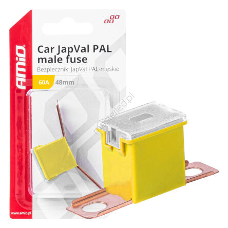 Bezpiecznik samochodowy JAPVAL PAL męski 48mm 60A AMIO-03421
