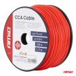 Przewód jednożyłowy czerwony CCA 1x0.75mm2 100m 3.75A 12/230V AMIO-04450 - 5