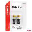 Żarówki LED CANBUS W5W T10 3030 4SMD + 3020 1SMD białe 12V 24V AMIO-04990 - 4