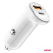 Ładowarka samochodowa USB-A+ USB-C 20W AMIO-03875 - 3