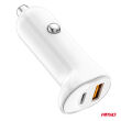Ładowarka samochodowa USB-A+ USB-C 20W AMIO-03875 - 4