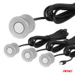 Czujniki parkowania cofania srebrne LED 3D AMIO-03187 - 4