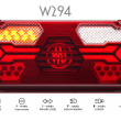 2536 DD L Lampa zespolona tylna W294DD SHORT - 2