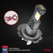 Żarówki samochodowe LED seria HYBRID H7 H18 6000K Canbus 60W AMIO-04115 - 2