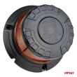 Lampa ostrzegawcza błyskowa kogut LED W28M 12V 24V AMIO-04105 - 2
