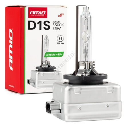 Żarówka ksenonowa żarnik xenon D1S 5500K AMiO LONG LIFE AMIO-01969
