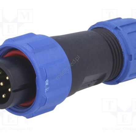 7-pinowe złącze, męskie, okrągłe