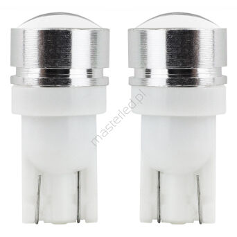 Żarówki LED STANDARD T10 W5W 3xCOB HP 1,5W 12V soczewka AMIO-01624