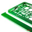 Ramka tablicy rejestracyjnej metalizowana zielona AMIO-03178 - 3