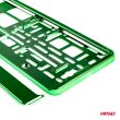 Ramka tablicy rejestracyjnej metalizowana zielona AMIO-03178 - 4