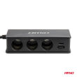Rozdzielacz gniazda zapalniczki z ładowarką 3xUSB-A USB-C QC 3.0 PD 3.0. 148W AMIO-04836 - 8