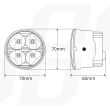 Światła do jazdy dziennej DRL 510HP AMIO-01524 - 8