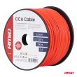 Przewód jednożyłowy czerwony CCA 1x1mm2 100m 5A 12/230V AMIO-04451 - 5
