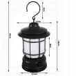 Lampa kempingowa biwakowa akumulatorowa led usb turystyczna hak pochodnia - 10