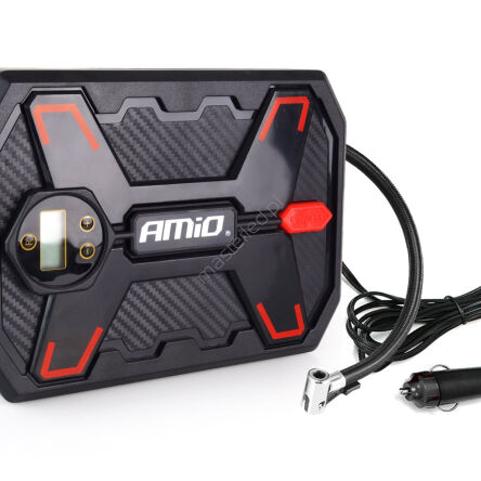 Kompresor samochodowy cyfrowy LCD LED 12V ACOMP-11 AMIO-02384