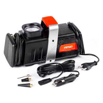 Kompresor samochodowy pompka 12V 230V ACOMP-02 AMIO-01134
