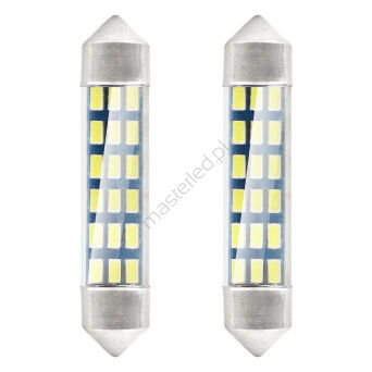 Żarówki LED STANDARD 3014 18SMD Festoon C5W C10W C3W 41mm White 12V AMIO-01092