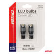 Żarówki LED CANBUS 3020 4SMD T10 W5W W10W 12V 24V AMIO-03717 - 5