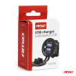 Ładowarka samochodowa z gniazdami USB wodoodporna 4.2A 2xUSB 12V 24V AMIO-04217 - 5