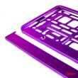 Ramka tablicy rejestracyjnej metalizowana fioletowa AMIO-03172 - 4