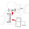Uchwyt do samochodu na tablet zagłówek THOLD-02 AMIO-02187 - 3