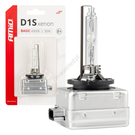 Żarówka ksenonowa żarnik xenon D1S 35W 4300K BASIC blister AMIO-03863