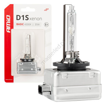Żarówka ksenonowa żarnik xenon D1S 35W 4300K BASIC blister AMIO-03863