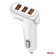 Ładowarka samochodowa 3x USB-A 3.1A AMIO-03885 - 2