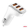Ładowarka samochodowa 3x USB-A 3.1A AMIO-03885 - 3