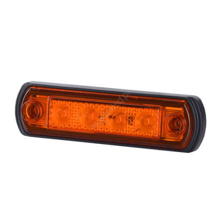 Obrysówka LED pomarańczowa na podstawie gumowej LD 676, 12/24V