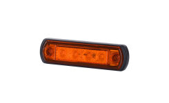 LD 676 Obrysówka LED pomarańczowa na podstawie gumowej  12/24V