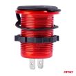 Wodoodporna ładowarka z testerem napięcia 2x USB 12V 24V MOD-11 AMIO-02861 - 3