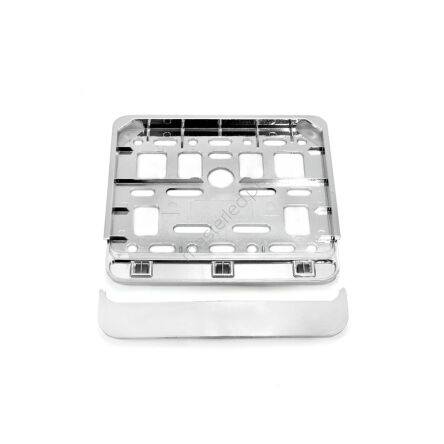 Ramka tablicy rejestracyjnej chrom skuter motorower AMIO-01168
