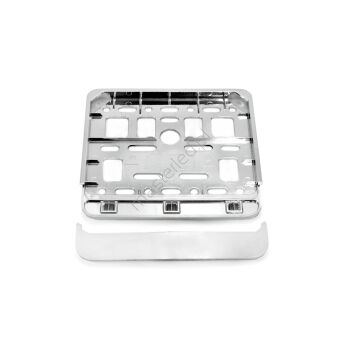 Ramka tablicy rejestracyjnej chrom skuter motorower AMIO-01168
